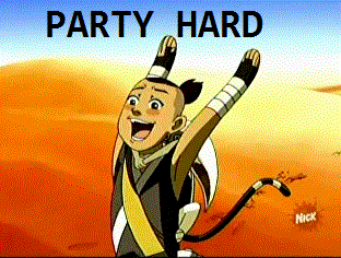 otps-tearoutmyheart:  &lt;3 party hard you guys, its what sokka would’ve wanted