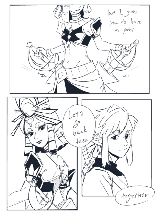 I Like To Think When Riju Is In Turmoil, Link Knows How To Help Her, Because He Went Through The Exact