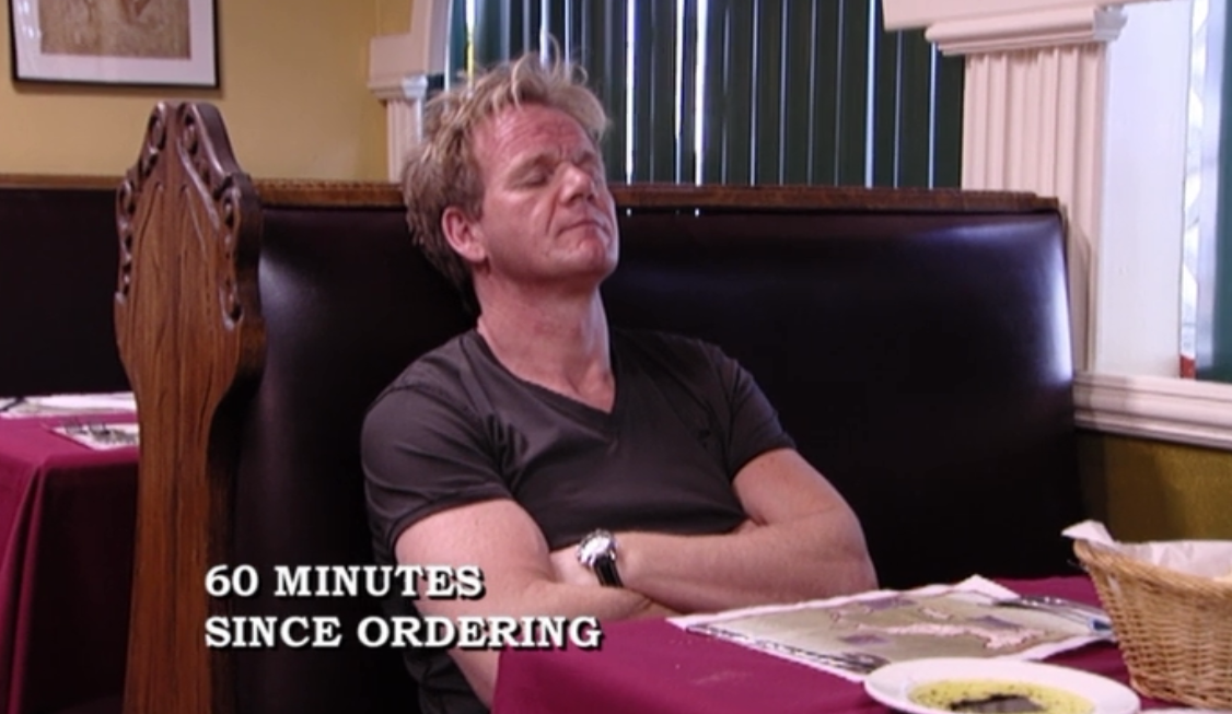 runs-on-ramen:  My favorite Gordon Ramsay moment is when his food was too slow so