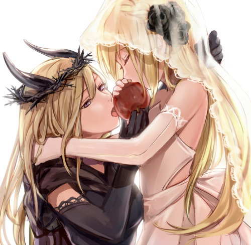 sirousagimoon:  「姫と魔女の林檎心中」/「はしま」のイラスト [pixiv]