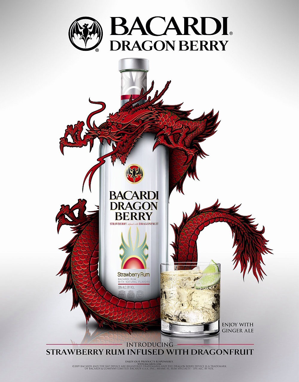 empiremixology:  Today’s Choice of the Day: Bacardi Dragon Berry Strawberry rum,