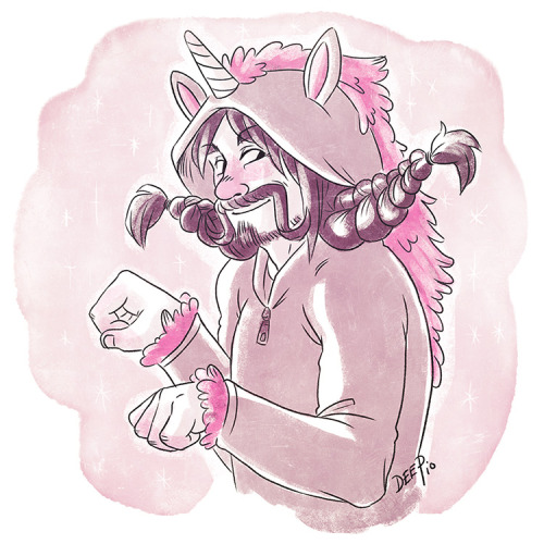 Halloween request for a dwarf dressed as a Unicorn.  I thought Bofur would make a lovely little Unic