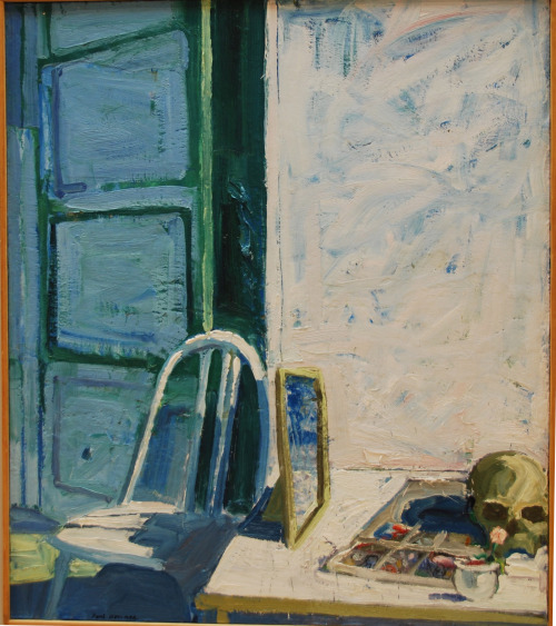 Paul Wonner, Mirror, Skull and Chair, 1960