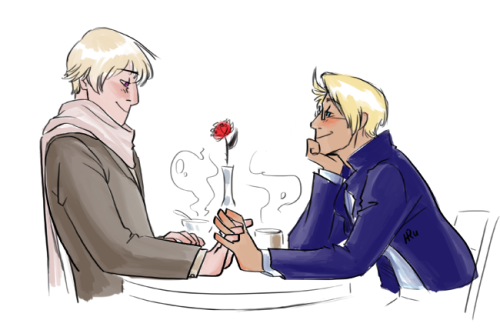 humblerumble:  After having angsty thoughts I’ve decided to treat myself with a sweet date picture (*´∀`*)