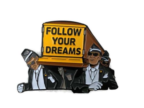 Follow your Dreams pin  @pinupper / Shop link in their bio......#coffindance #pinup #pins #pinlife #