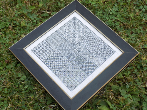 This blackwork sampler is pretty much the most intricate and deeply mathematical thing I’ve st