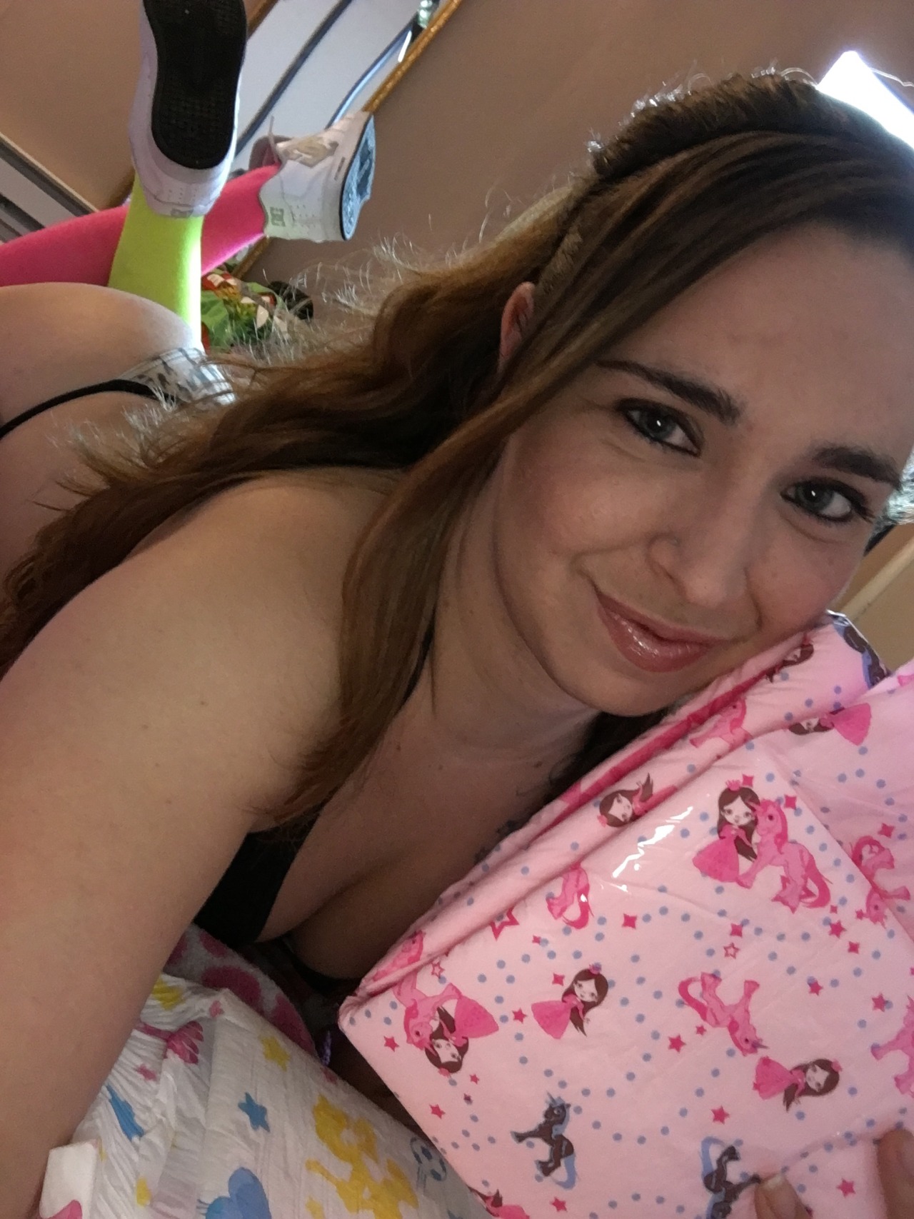 badlilblubunny:  Come here baby, I have these adorable new diapers for you to try