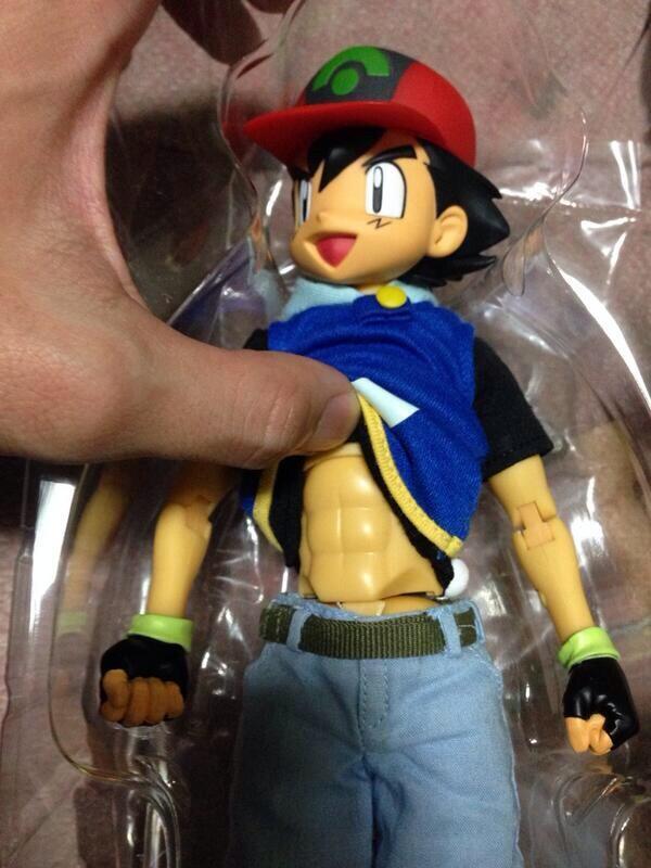 gaymerwitattitude:  Ash Ketchum got that sexy six pack, I guess all those pokemon