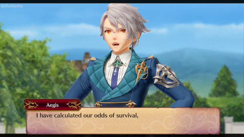 Aegis Alver, realizing he’s in a Tales mobile game *this is not an edit or a screenshot, this is 3D 