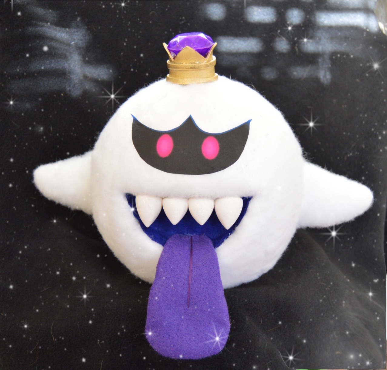 super mario king boo plush toy