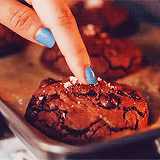 simplyfoodgifs-deactivated20150:  Chocolate Caramel Cookies x ~ recipe by topwithcinnamon