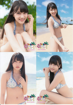 leonsyc:  AKB48 海外旅行日記 ～ハワイはハワイ～封入公式写真 入山杏奈  credit: 杨浦小巨头@tieba 
