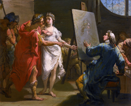 Alexander presenting Campaspe to Apelles (1793). Gaetano Gandolfi (Italian, 1734-1802). Oil on canva