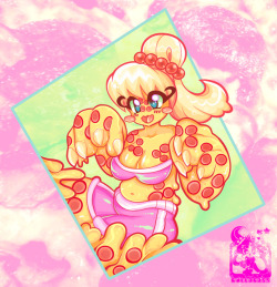 gullacassu:  my pepperoni pizza slime girl.