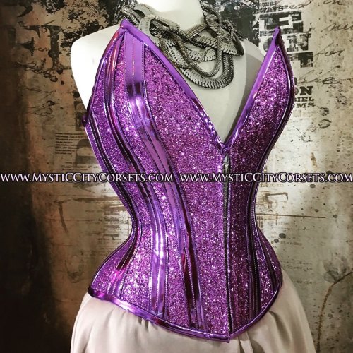 MCC7 overbust glitter pvc corset #corset #corsetry #waisttrainingcorset #pvccorset #overbust #overbu