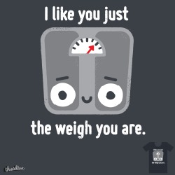 threadless:  “Through Thick and Thin&ldquo; by David Olenick is currently one of our highest scoring designs! Considering all the holiday food we’ve been eating lately, we really needed to hear these words.