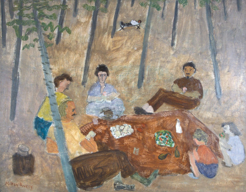 The Picnic, Vermont    -   Milton Avery  1940American  1885-1965Oil on canvas