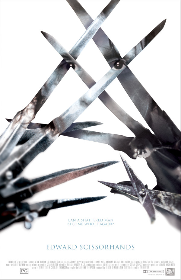 thepostermovement:  Edward Scissorhands by Matthew Nieblas