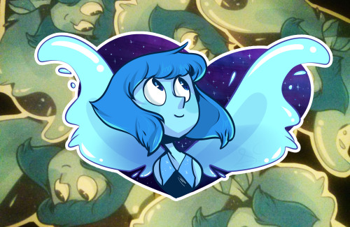 elixiroverdose:made some Lapis stickers in time for con too! added in with Peridot. I really do love