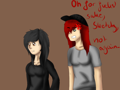 sketchynatasking:  THANK YOU FOR 600  FOLLOWERS! <33from left to right:SketchyKatMistyLauraBreeNigelSmittyNathalie (AskRex Mod)and moi. :U   {Smitty} *blaug* Could have went my life without seeing that…[Mod] Wow awesome sketchy. XD you look