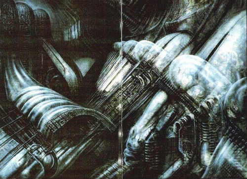 mirkokosmos:Biomechanical Landscape - by H.R. Giger