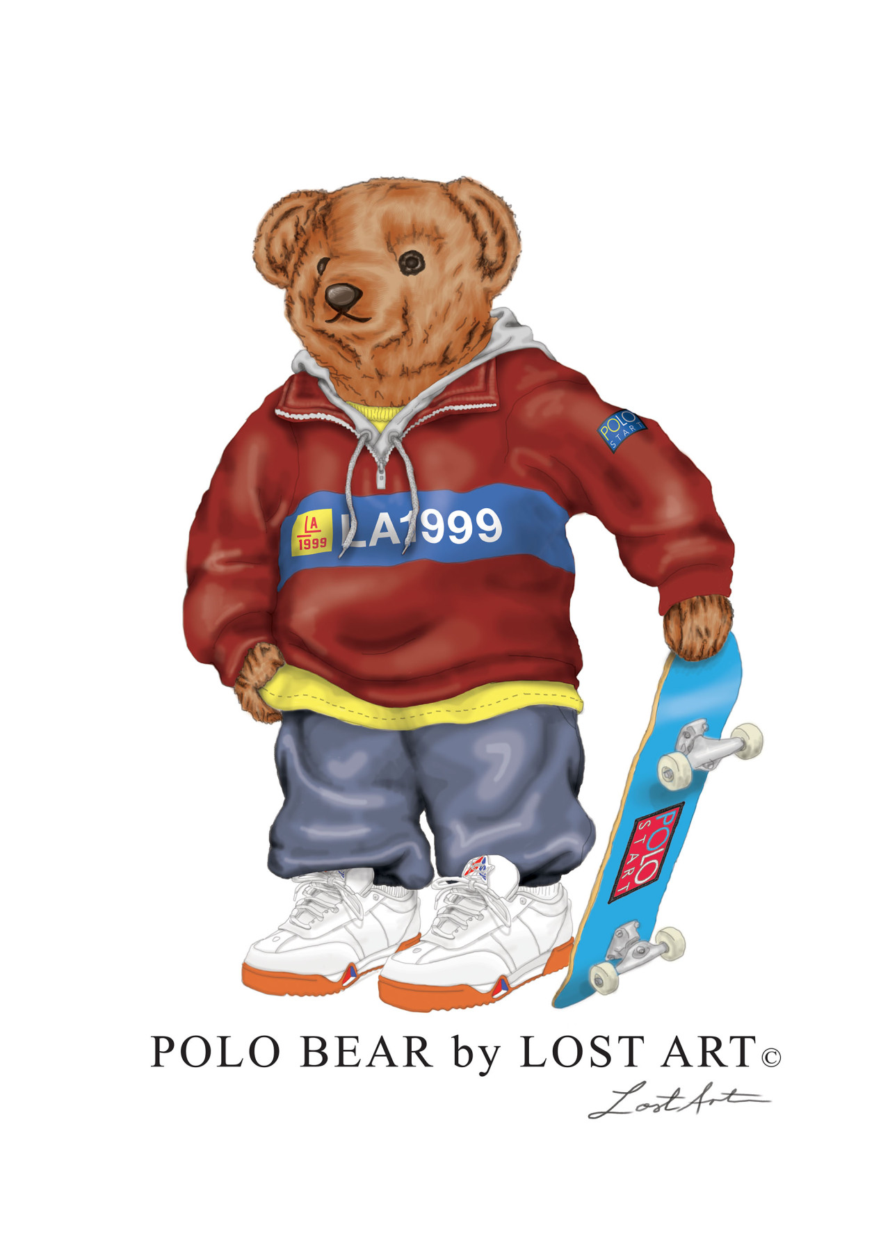 ralph lauren skateboard bear