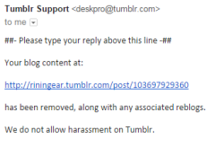 earthboundricochet:riningear:earthboundricochet:riningear:Trigger warning for heavy slurs (through link) and rape discussion. Tumblr hasn’t responded to my reports of racism on a neo-nazi’s blog. Meanwhile they removed my callout of a rapist. Reblog