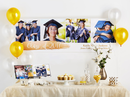  Set the scene for your grad party with custom posters, banners and photo books. Free Same Day Picku