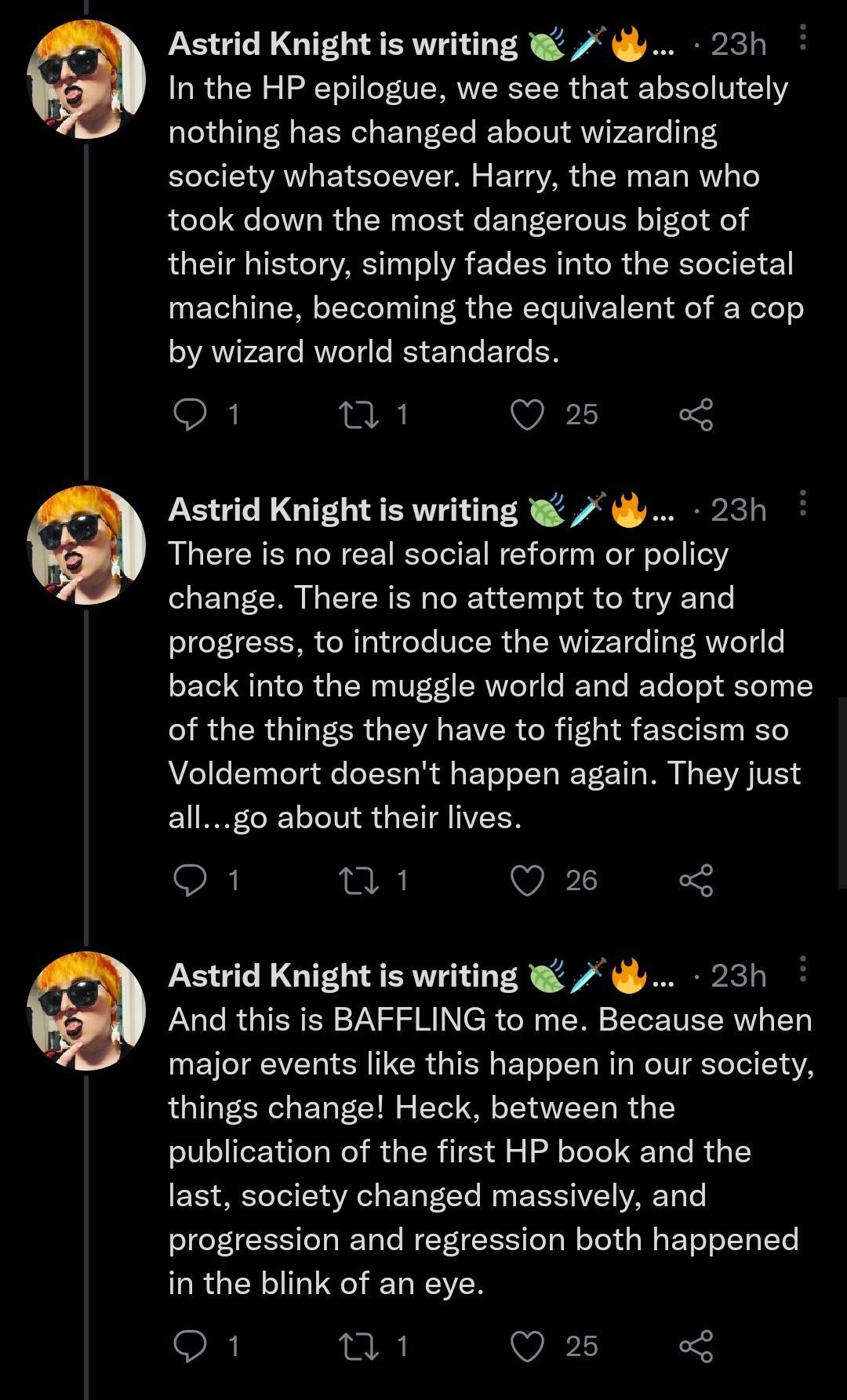 sixth-light:espanolbot2:maswartz:espanolbot2:majingojira:animentality:Also, I must add this, every time, because when 4chan is right, it is so devastatingly right: This made me realize that Jim Butcher actually does what people wanted to happen with Harry