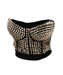 gothfashion:  Goth Punk Spiked Bustier Top.