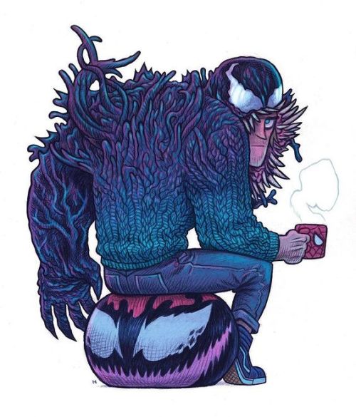 failed-mad-scientist:  Venom - Dan Hipp