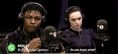 weheartfandom: Star Wars’ Daisy Ridley &amp; John Boyega Unpopular Opinion