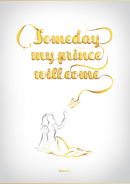 Disney Typography Seriesby Vanessa Fahy