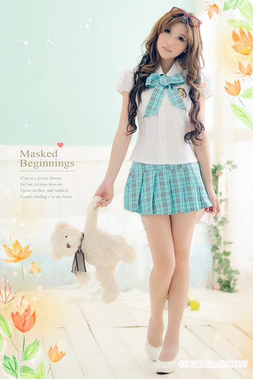 circusdoll-store:  Teal School Uniform - buy here 