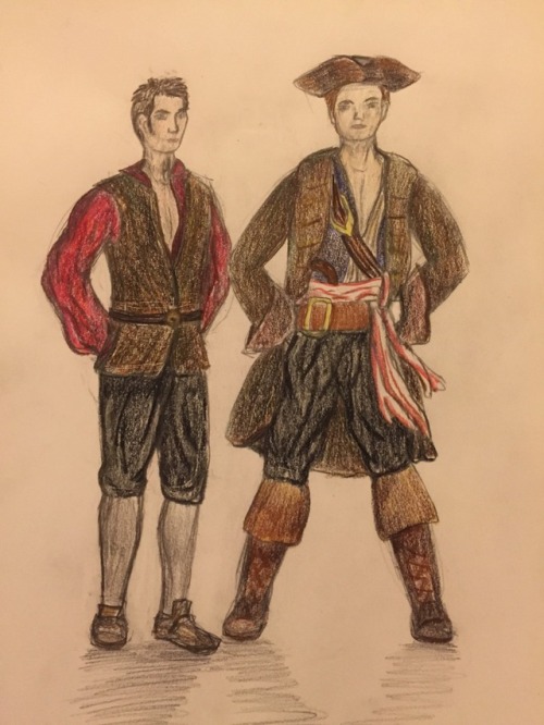 gmariam321:dinodina:Captain Jack Harkness Sparrow. Jack and Ianto decide to dress up for Halloween; 