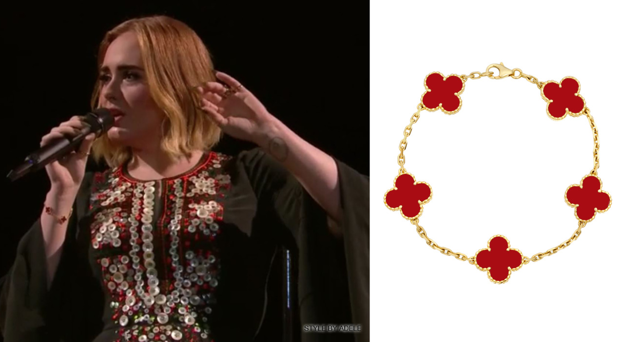 Adele Vacations in Colorful Jewels by Van Cleef & Arpels and Others