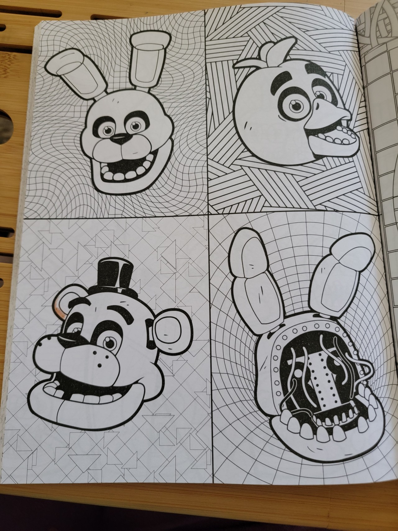 Withered Chica FNAF Coloring Page