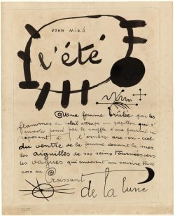 kitty-n-classe:Joan Miró, L'été  