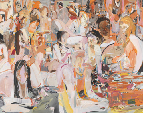 thunderstruck9:Cecily Brown (British, b. 1969), Untitled, 2013. Oil on linen, 77 x 97 in.