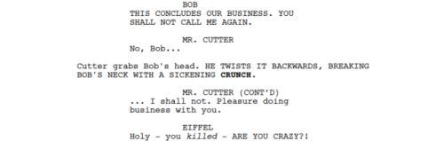 So when I first listened to the finale I assumed that Cutter had shot Bob with a gun that had a sile