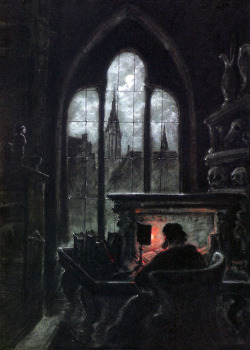 aqua-regia009:  Faust In His Study (1852)