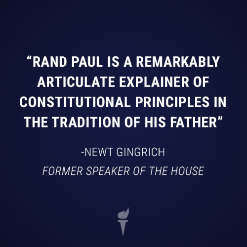 “Rand Paul is a remarkably articulate explainer of constitutional principles in the tradition of his