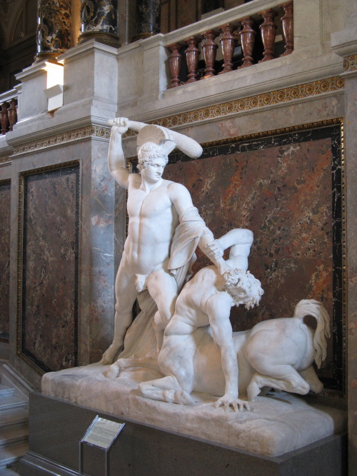 Theseus and the Centaur (1804-19)Antonio Canova (b. 1757, Possagno, d. 1822, Venezia)Theseus’s