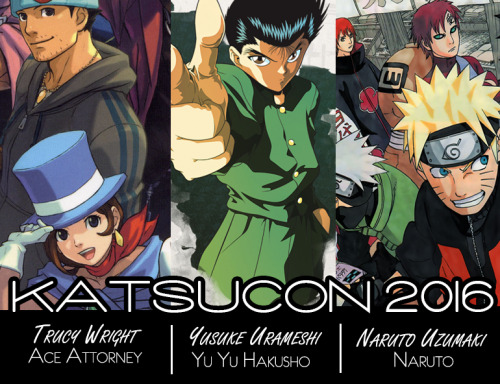 ✦♔Katsucon 2016 Lineup!♔✦★ FRIDAY: Trucy Wright» Ace Attorney☂ FRIDAY MIDNIGHT: Naoto Shirogane» Per