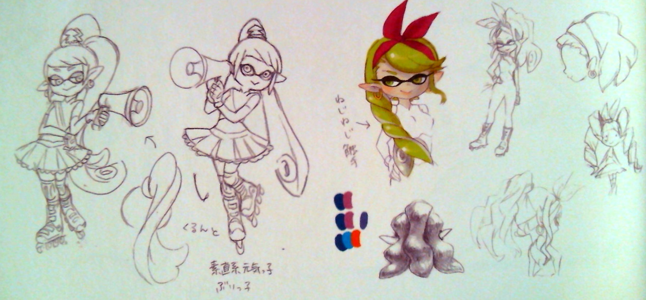 asktheseastars:  ((Guess who got the Splatoon Artbook! Sorry for the bad webcam quality.