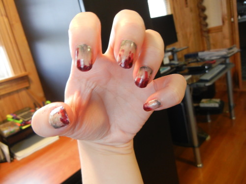 oh and here are my zombie-inspired nails