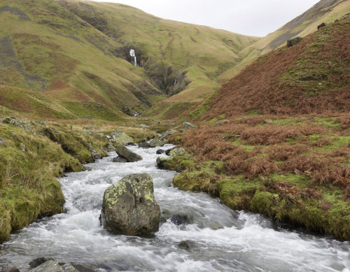 90377:  Cautley Holme Beck and the Rawthey Valley, Howgill Fells near Sedbergh, Yorkshire Dales Nati