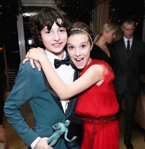 breannaquannn: “Millie came in, and obviously she’s so nice. I’m Canadian, and she’s English, and those are the two combinations of nice people, which is immediately a good chemistry”  -Finn Wolfhard 2017 