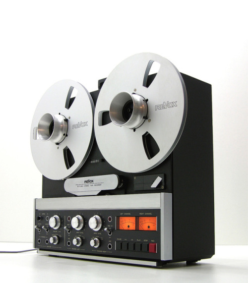 Revox B77 MKII high speed tape recorder, 1984. Introduced 1977, Studer-Revox AG Switzerland. Via Gol