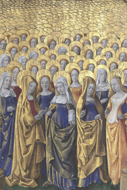 discardingimages: holy girls club Hours of Louis de Laval, France ca. 1480 BnF, Latin 920, fol. 182r 